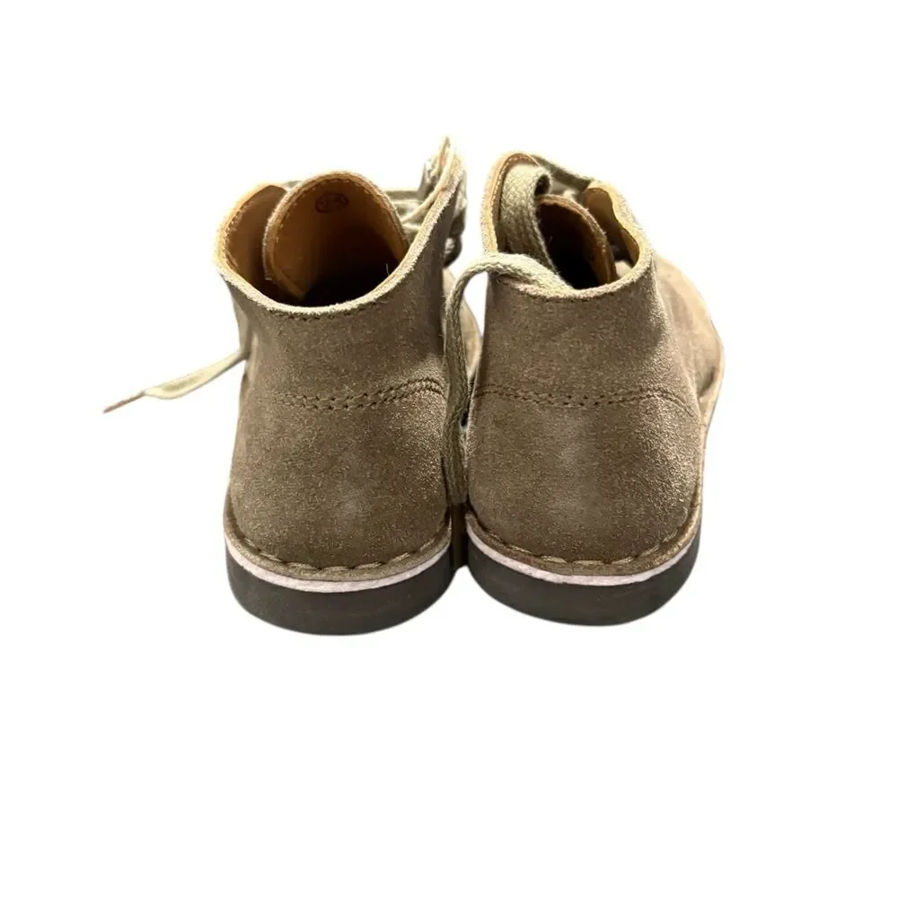 OCA-LOCA ANKLE BOOTS Toddler Kids Tan Suede Shoes, Sz 23